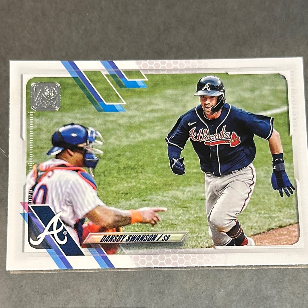 Baseball Trading Card with Dansby Swanson